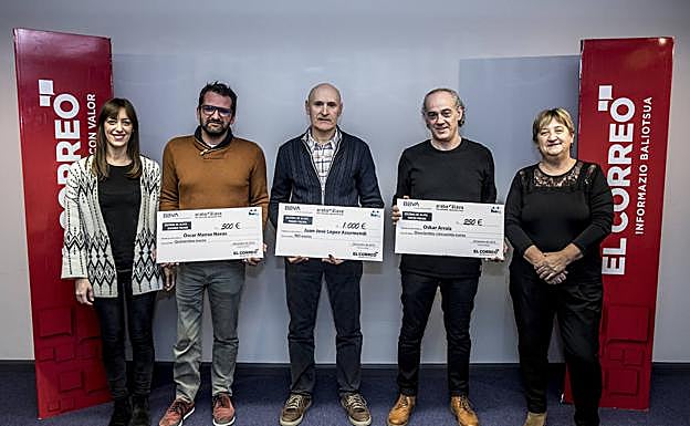 Miriam Atxaerandio, Óscar Manso, Juan José López, Óscar Arraiz y Nati López de Munain. 