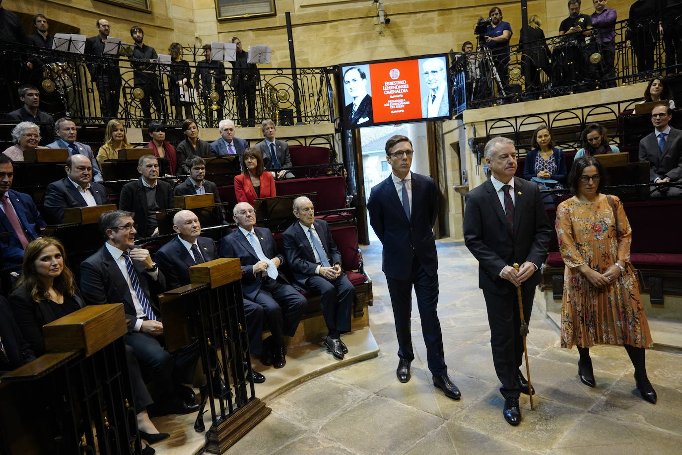 Fotos: Las imágenes del encuentro entre exlehandakaris en Gernika