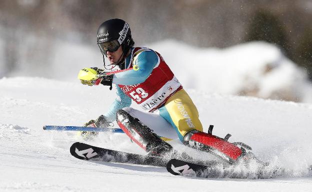 Del Campo, durante su participación en Val d'Isere.