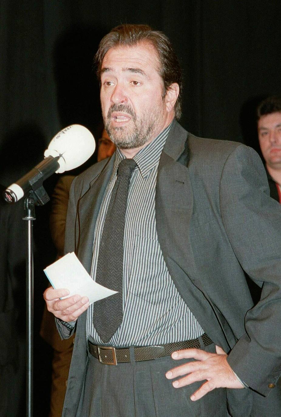 Andion, durante la presentación en 1999 en Madrid de su disco 'Nunca nadie'