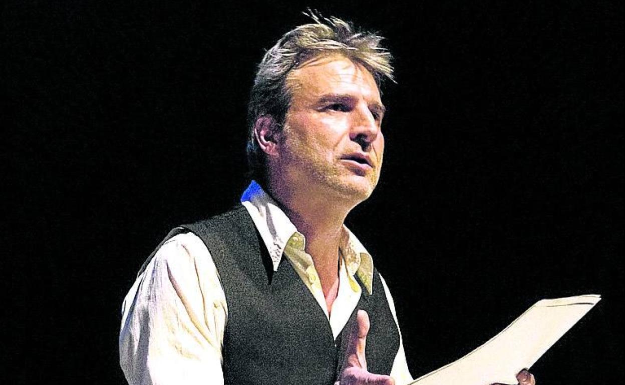 Alberto San Juan, en un momento de la representación. 