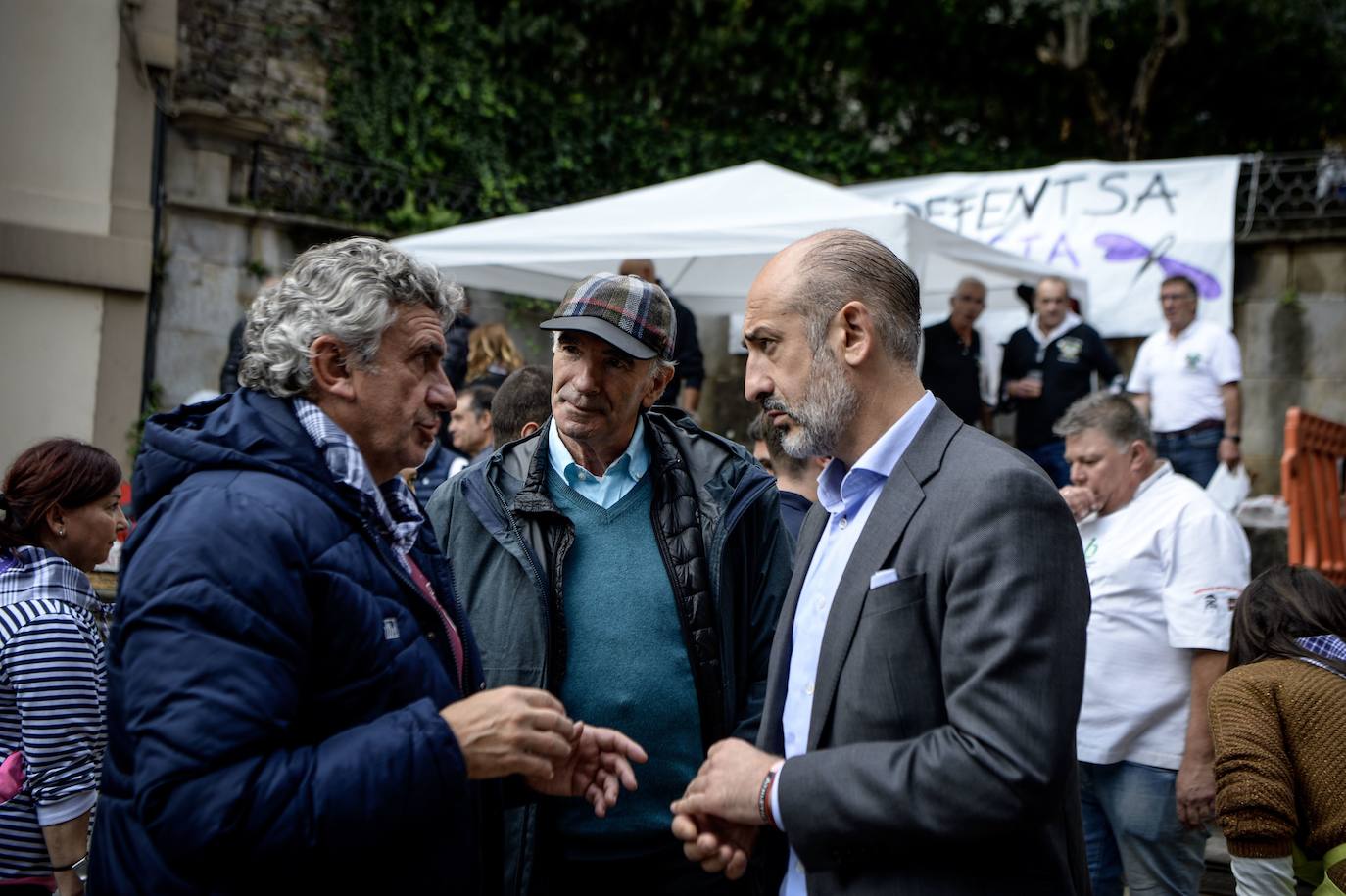 El mítico portero del Athletic y Elizegi disfrutaron de las putxeras en Balmaseda.