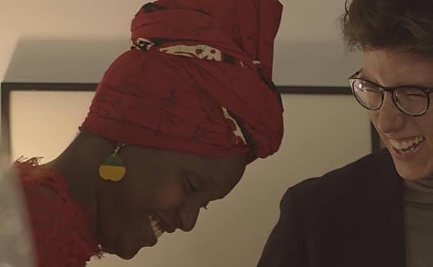 Fatou Dieng y Eder Aurre.