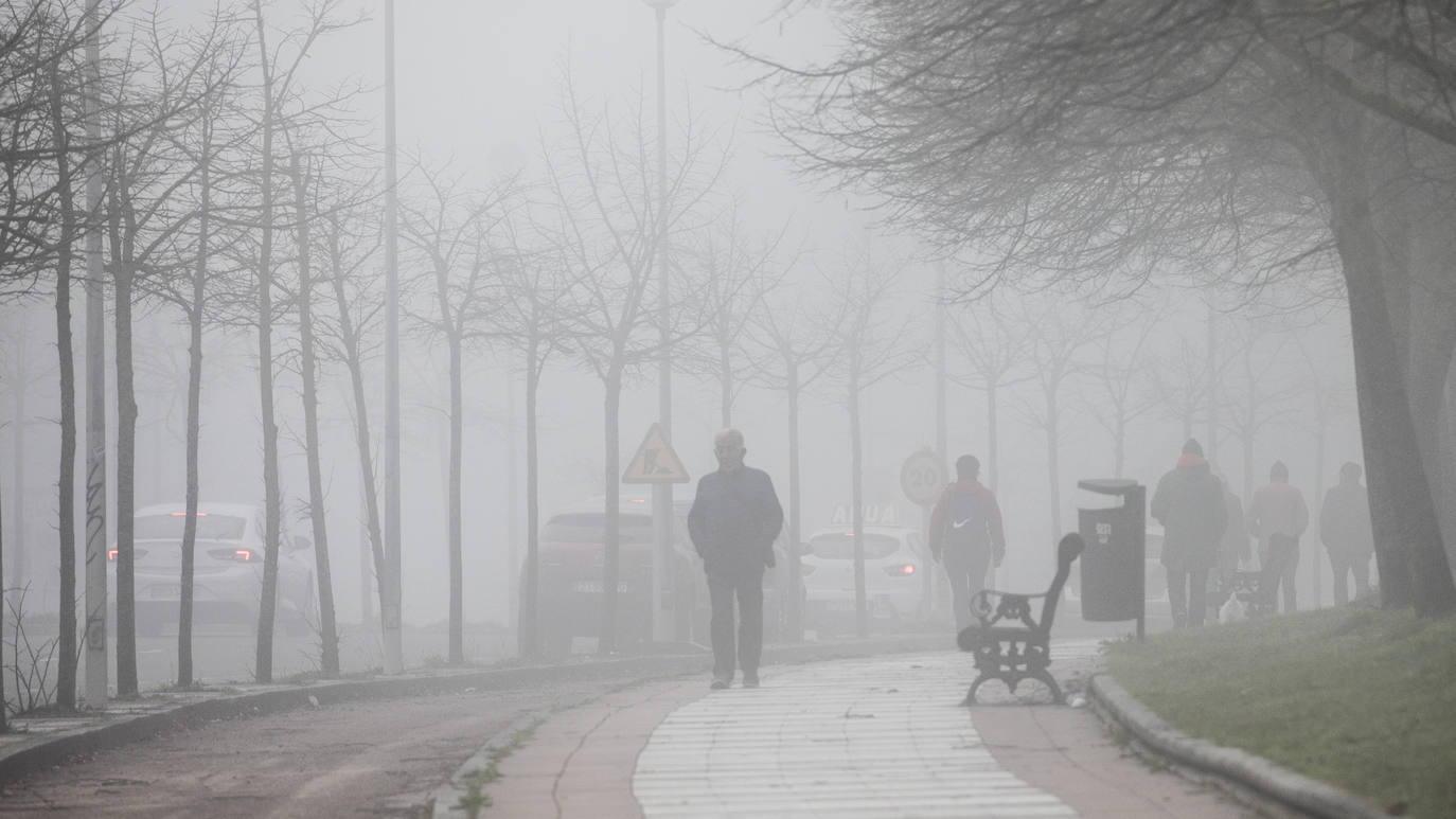 Fotos: Vitoria bajo la niebla