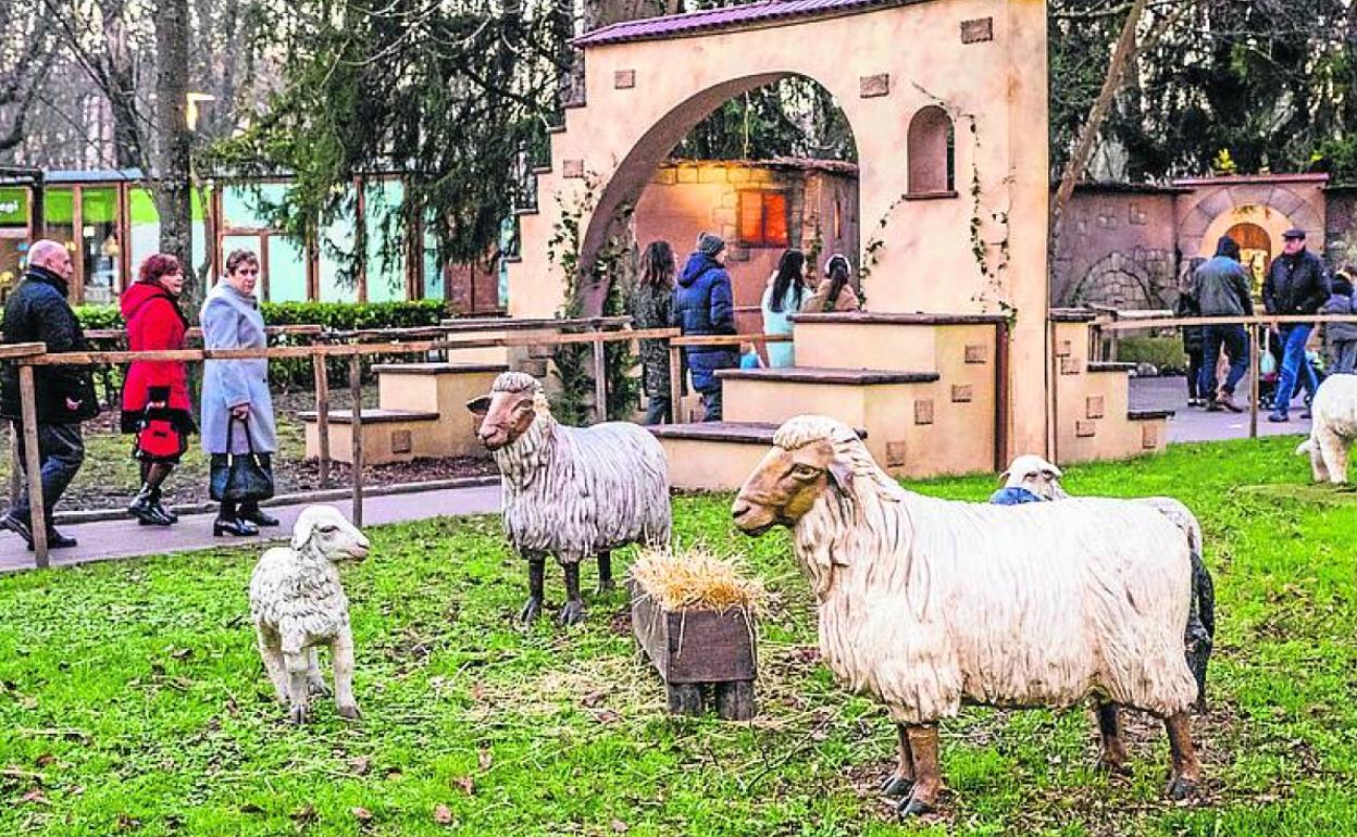 Imagen del rebaño del Belén Monumental.