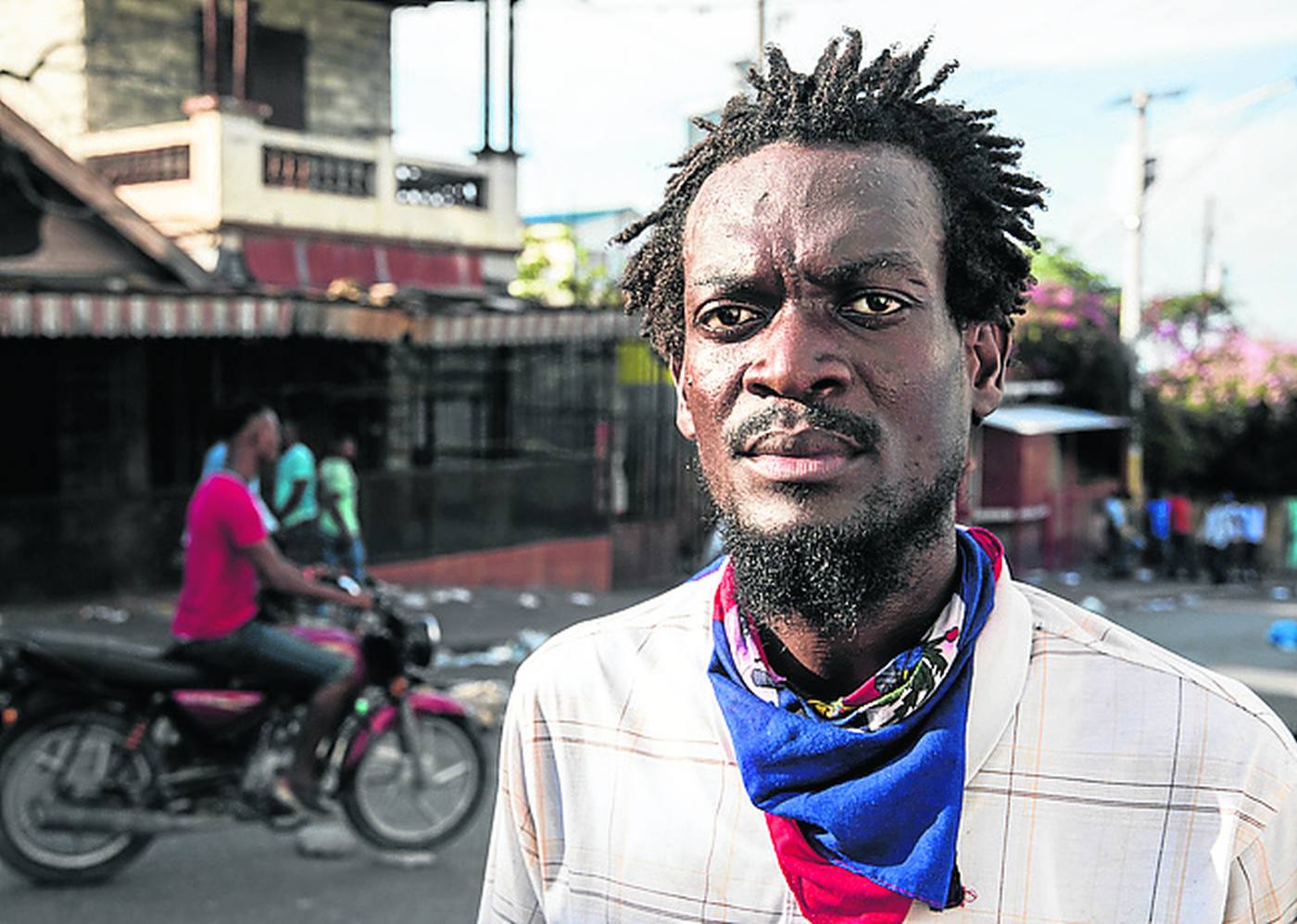 Contra el régimen haitiano. Rese Domini es un activista haitiano que se manifestó en noviembre en Puerto Príncipe. «Aquí no somos tratados como humanos», se lamentó en referencia a su Gobierno. 