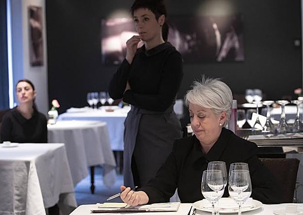 Kontxi Beobide, en el comedor de Arzak.