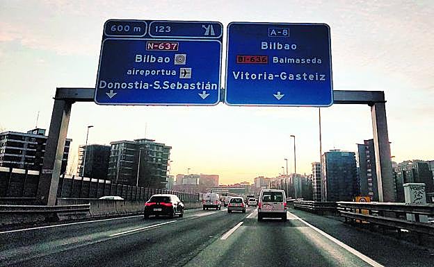 En el tramo que se verá afectado por las obras confluyen los tráficos procedentes de Santander y Bilbao en la entrada a Rontegi.