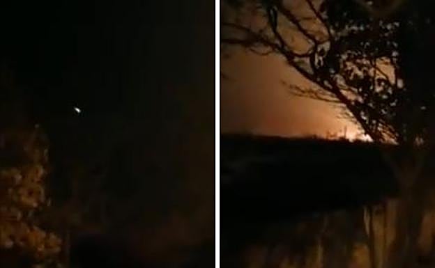 Momento del impacto. 