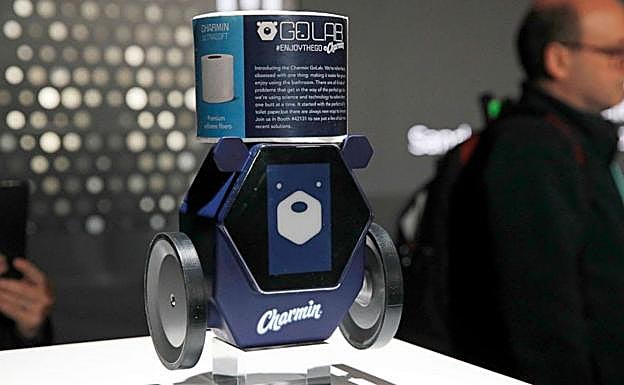Charmin, un pequeño robot creado por Procter&Gamble.