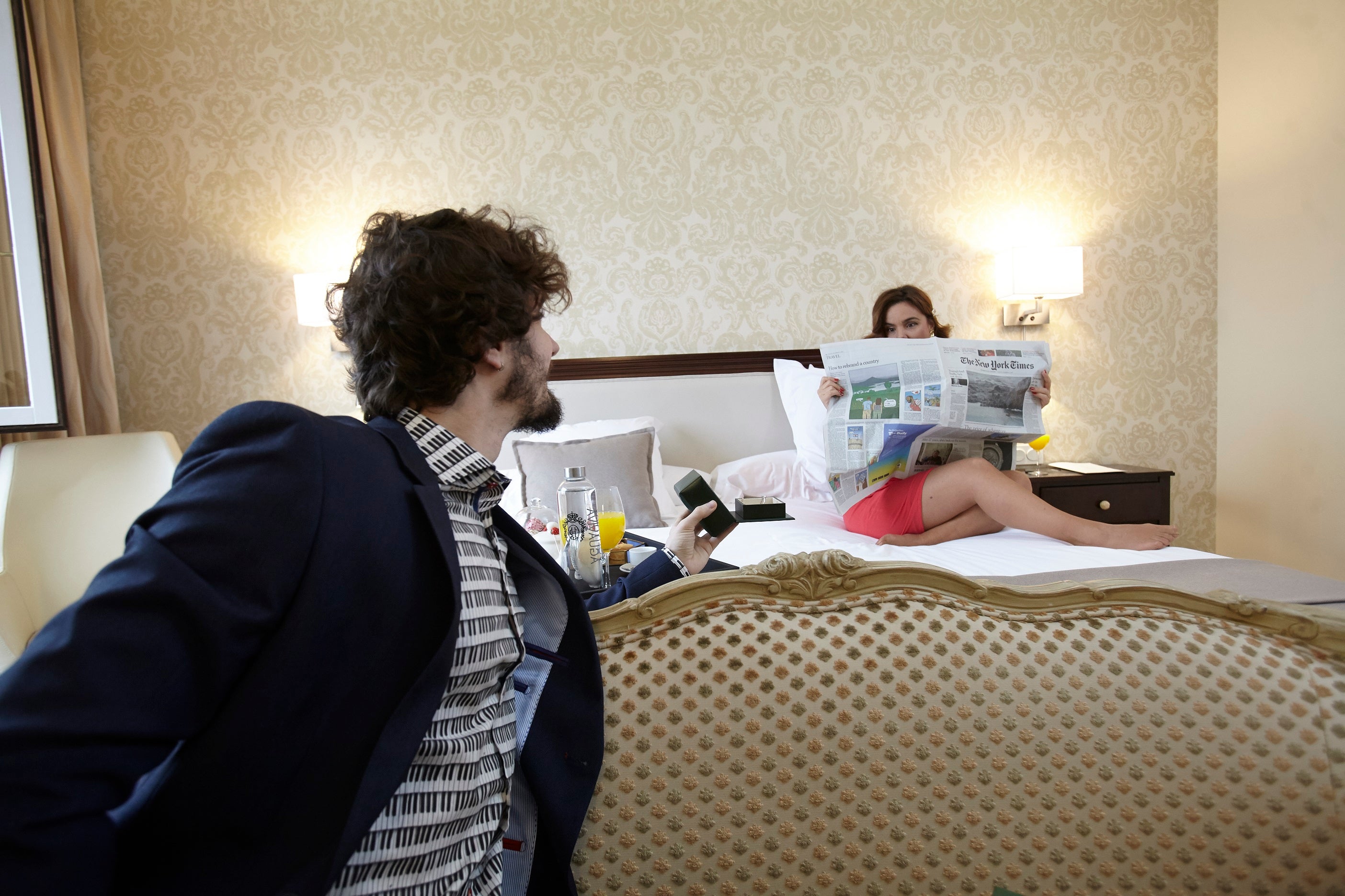 Fotos: Una pedida de mano muy especial en el Hotel Carlton de Bilbao