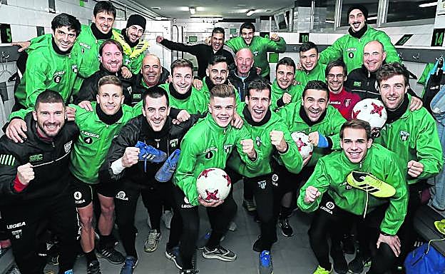 El vestuario del Sestao confía en lograr la clasificación contra el Athletic.