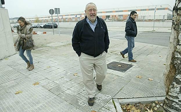 Ricardo González Placer accede a los juzgados de la Audiencia Nacional, en las afueras de Madrid. 