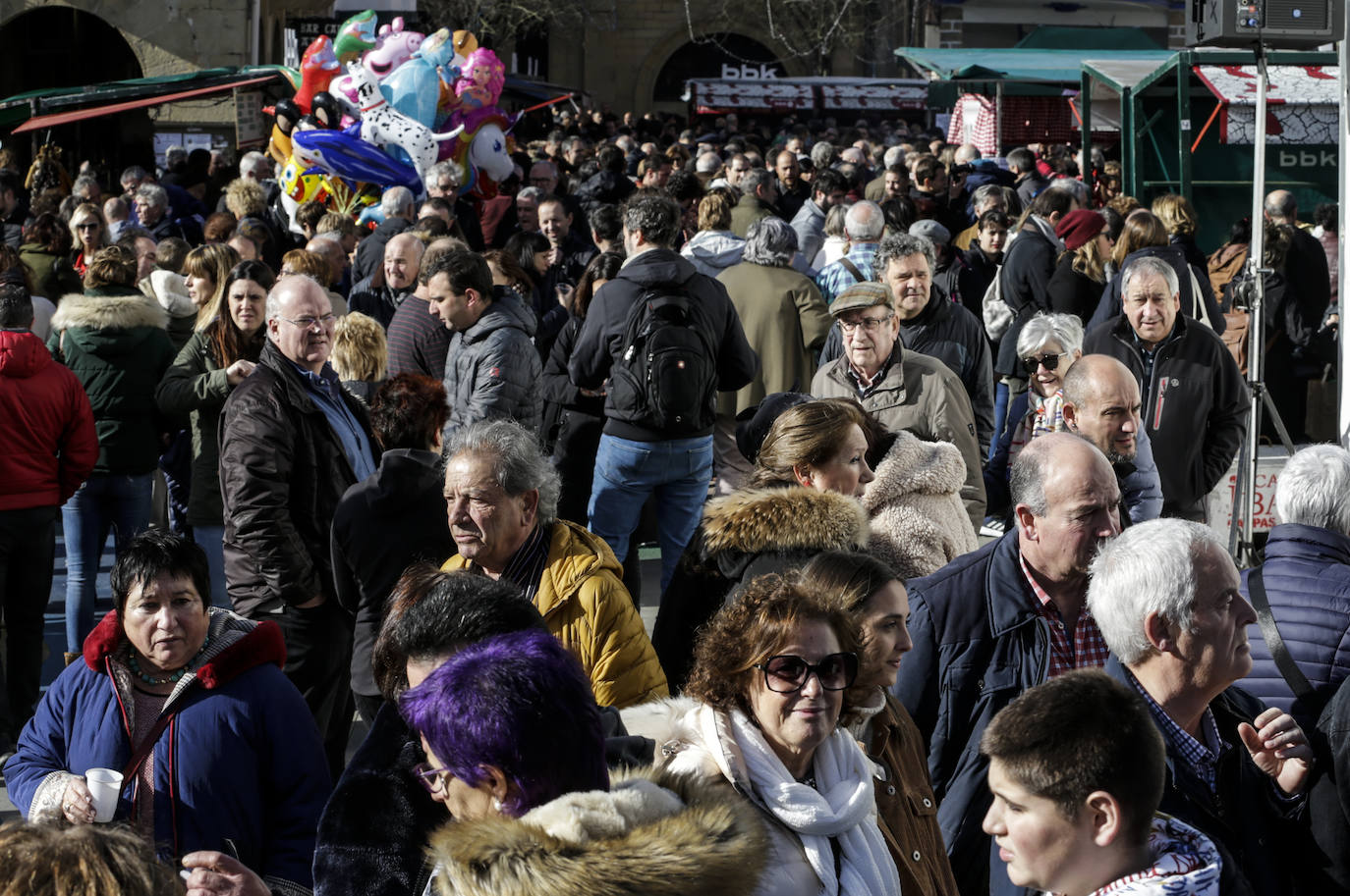 Mungia disfrutó de la tradicional feria con entusiasmo y con la presencia de ilustres invitados como Aitor Elizegi, presidente del Athletic