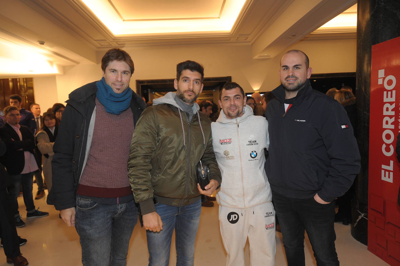 Iker Almada, Txutxi del Valle, Andoni Gago e Íñigo Herbosa.