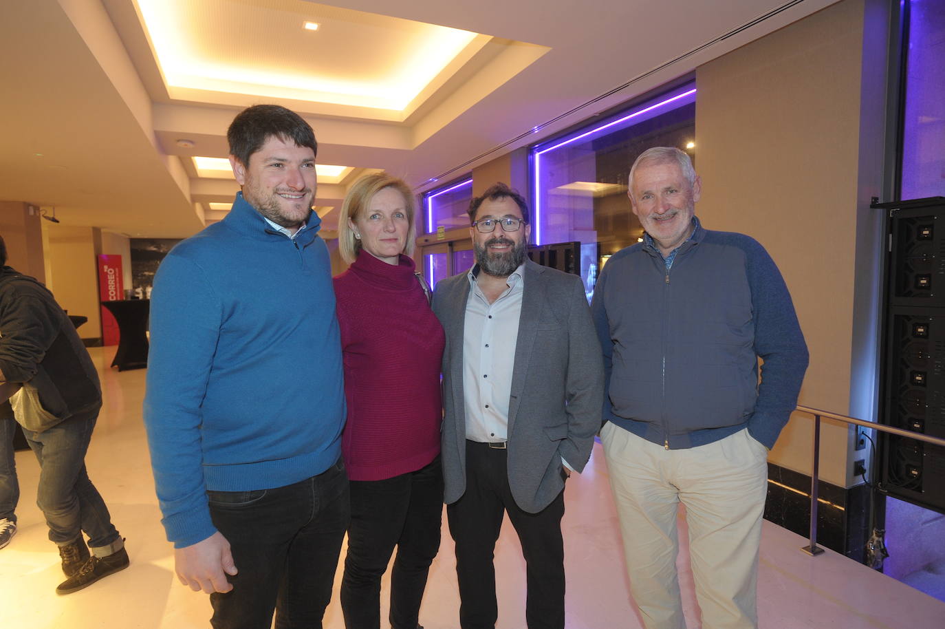 Eriz Rahm, Ángela Rodríguez, José Manuel Cortizas y Edorta Rahm.