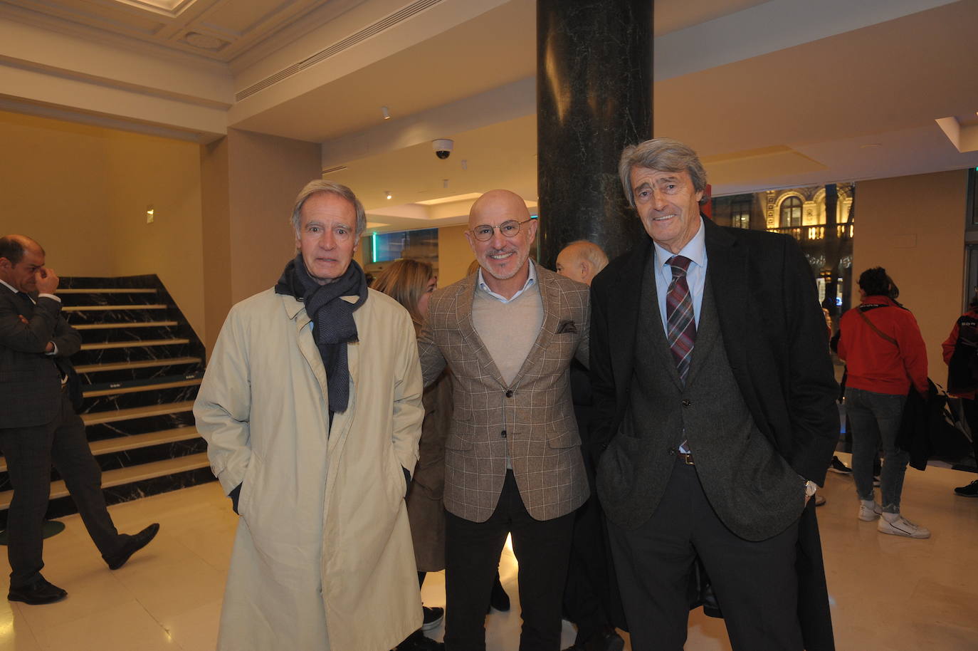 Txetxu Rojo, Luis de la Fuente y Jorge Barrie. 