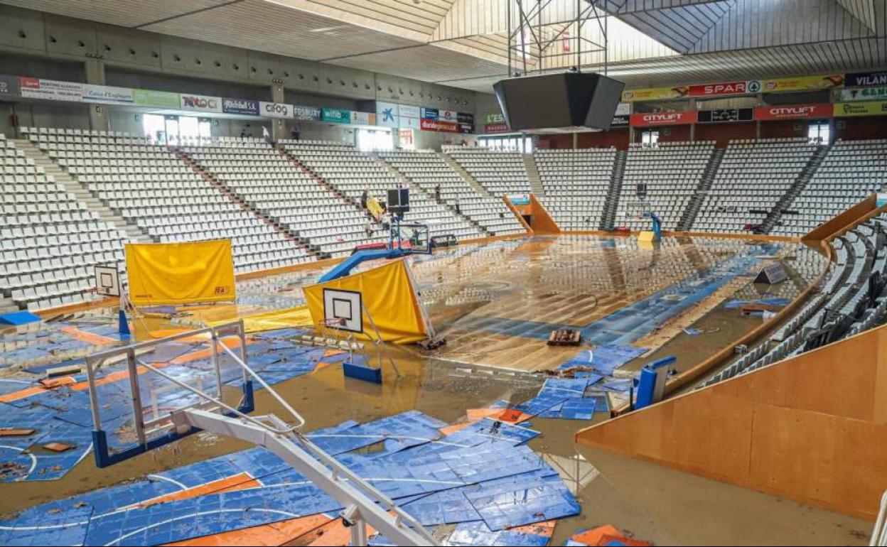 El pabellón de Fontajau no podrá albergar el duelo de liga.