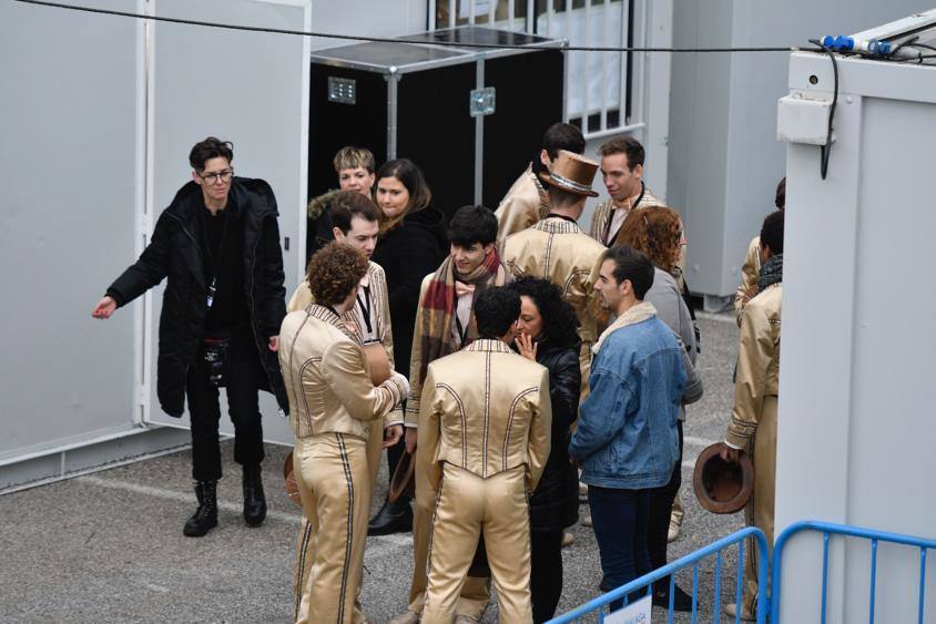 Preparativos para la gala este viernes en el Martín Carpena
