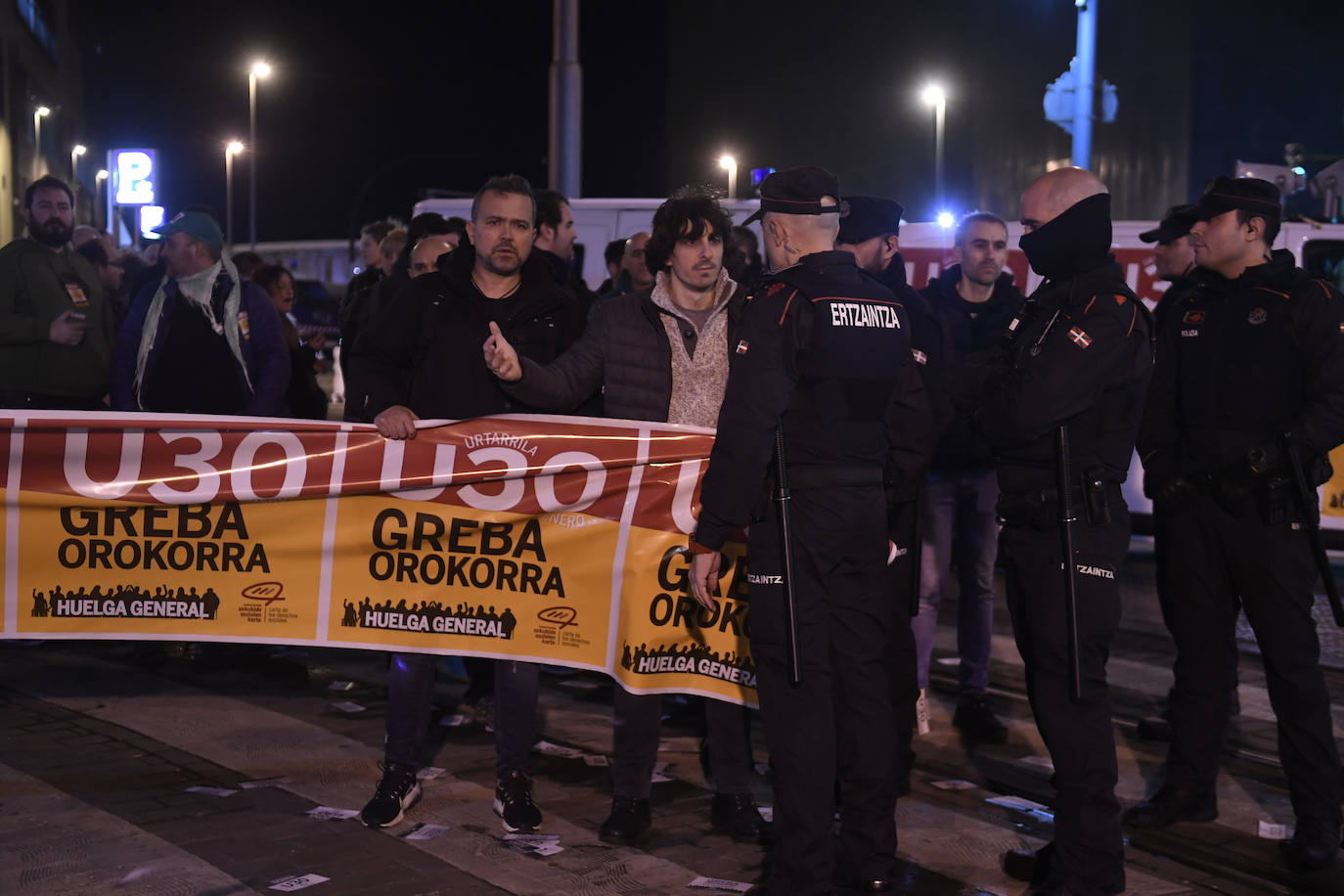 Fotos: Las jornada de huelga en Bilbao, en imágenes