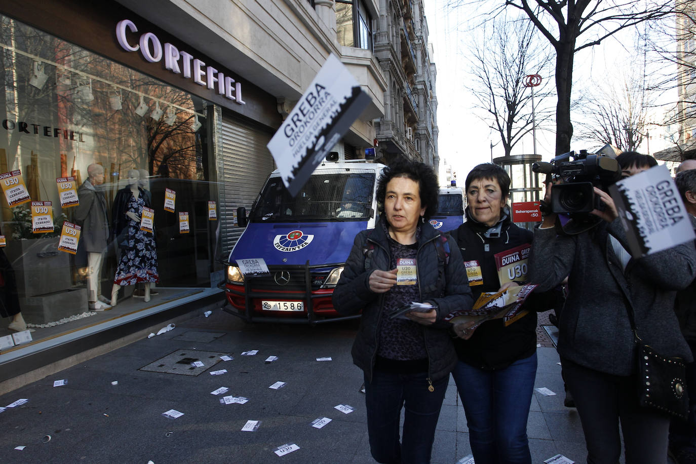 Fotos: Las jornada de huelga en Bilbao, en imágenes