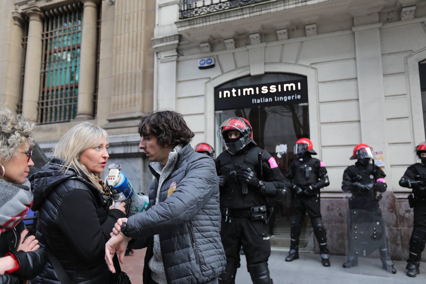 Fotos: Las jornada de huelga en Bilbao, en imágenes