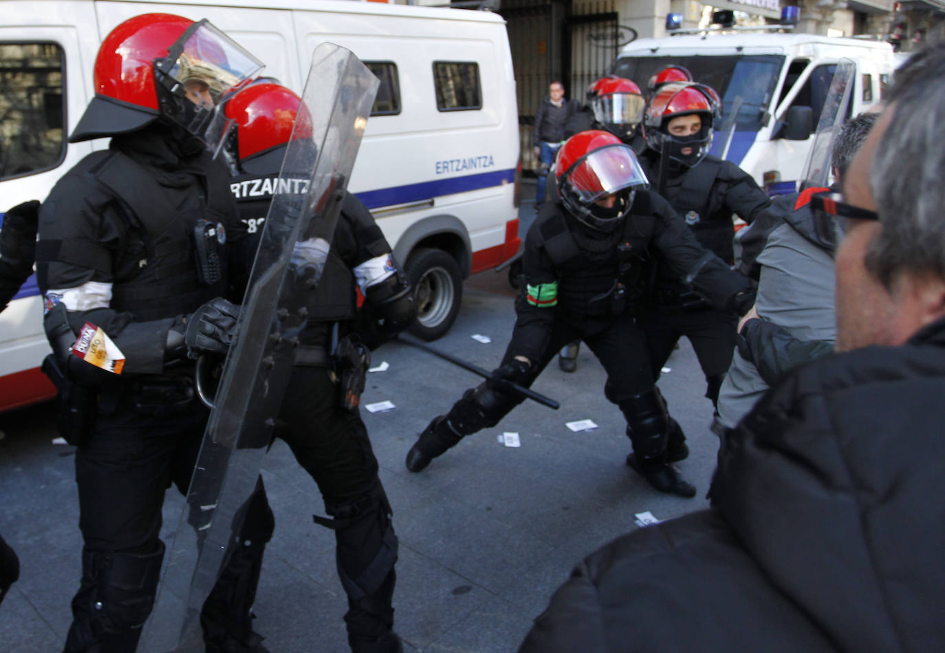 Fotos: Las jornada de huelga en Bilbao, en imágenes