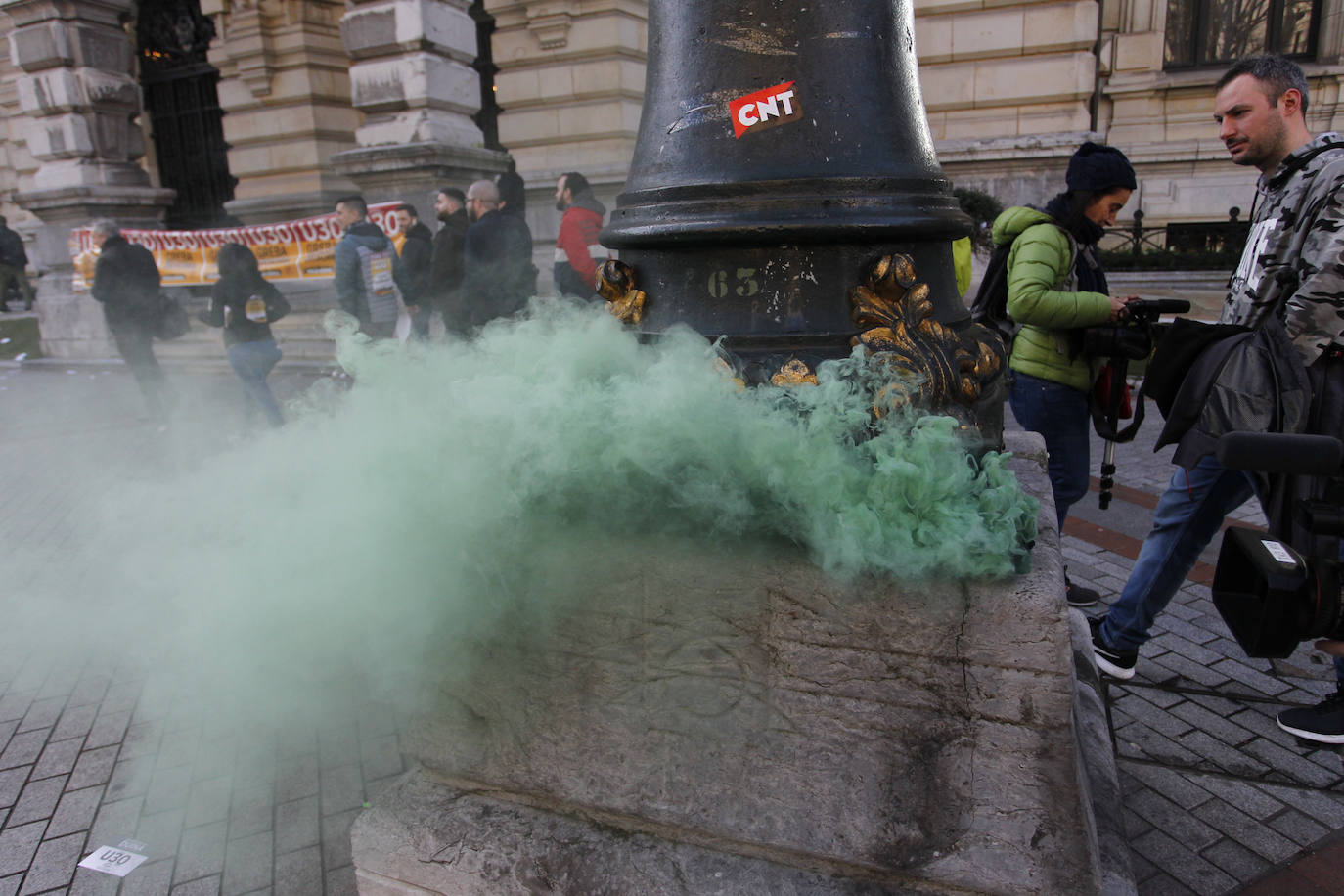 Fotos: Las jornada de huelga en Bilbao, en imágenes