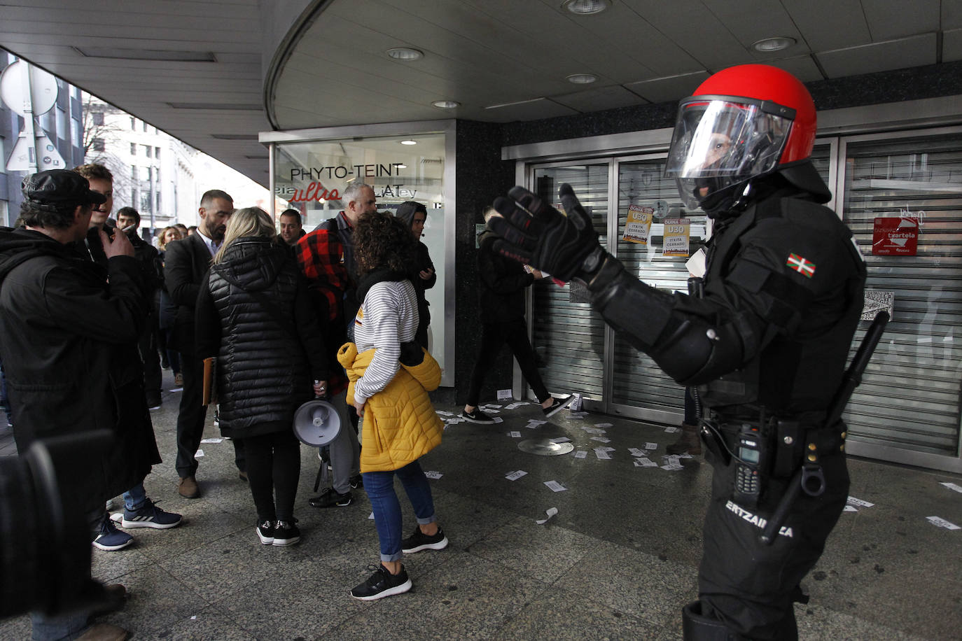 Fotos: Las jornada de huelga en Bilbao, en imágenes