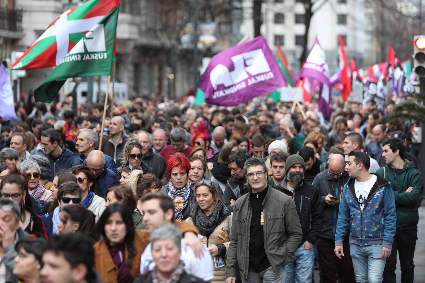 Fotos: Las jornada de huelga en Bilbao, en imágenes