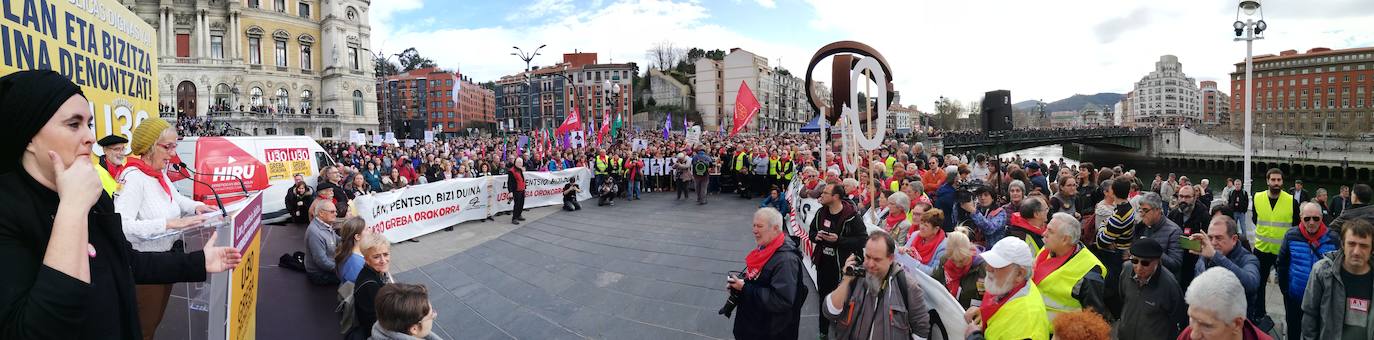 Fotos: Las jornada de huelga en Bilbao, en imágenes