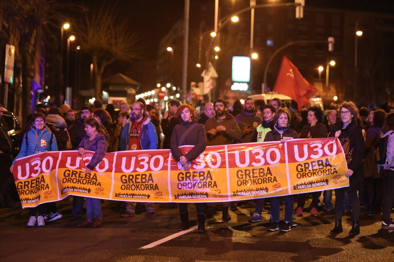 Fotos: Las jornada de huelga en Bilbao, en imágenes