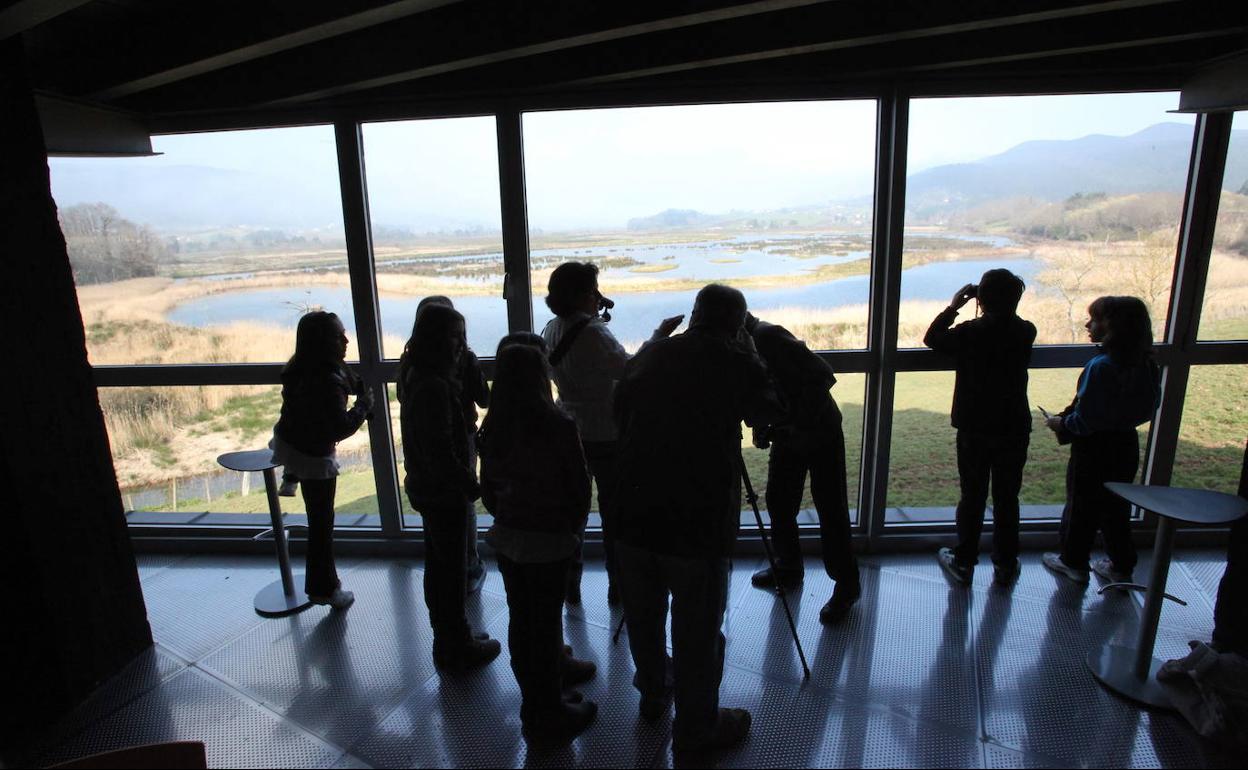 Ate irekien eguna antolatu izan da, joan dan domekan, Gautegiz Arteagako Urdaibai Bird Centerren. 