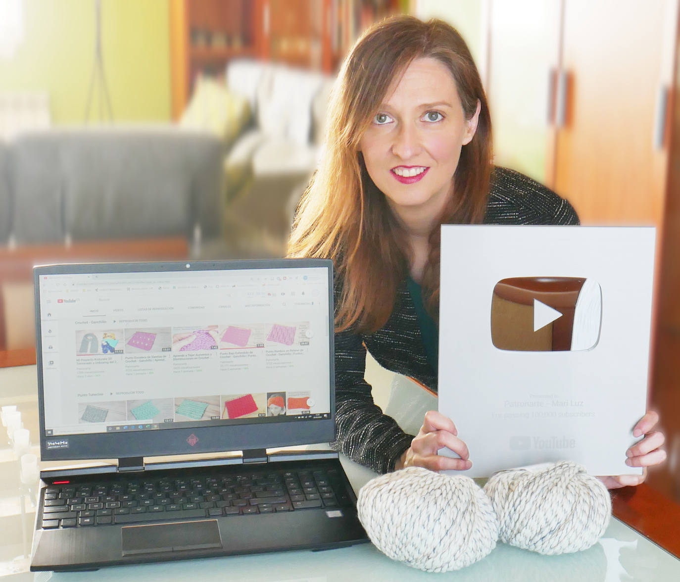 Fotos: De Nanclares al mundo con un canal de YouTube de ganchillo