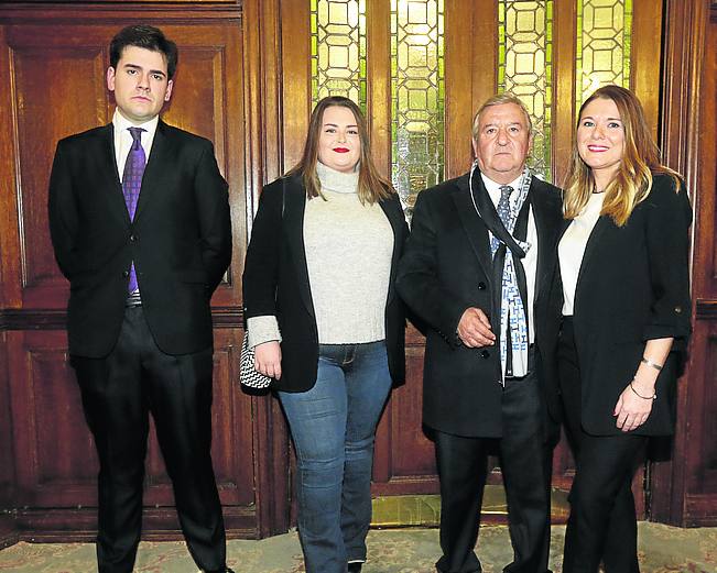 Sergio Gómez, Olatz Trinche, Juan Manuel Delgado y Paula González. 