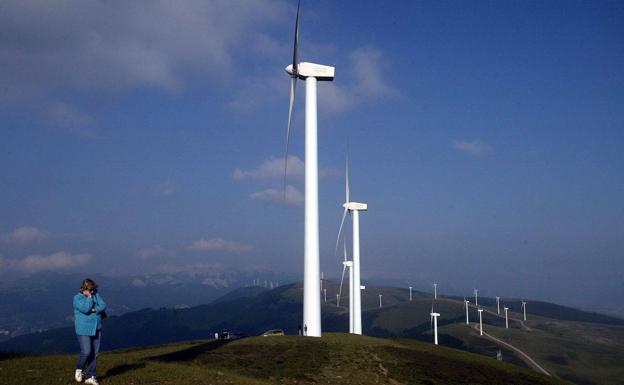 Molinos en el parque de Elgea