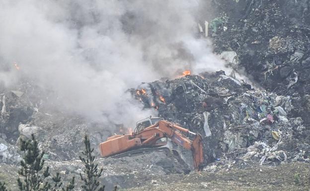 Imagen del fuego desatado en el verdetero.