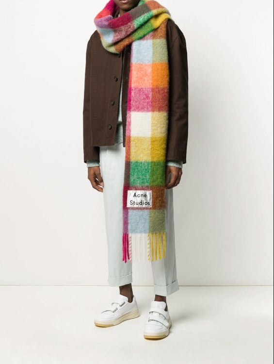 Bufanda de cuadros multicolor de Acne Studios