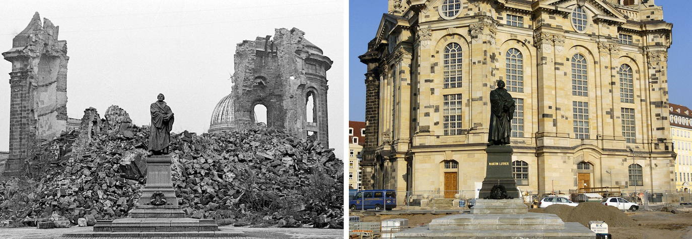 Fotos: Dresde conmemora hoy el 75 aniversario del bombardeo de la ciudad