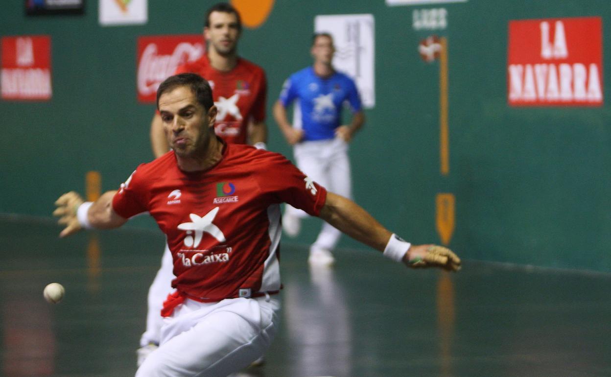 Aimar Olaizola , Olaizola II , en el campeonato de pelota de Zarautz