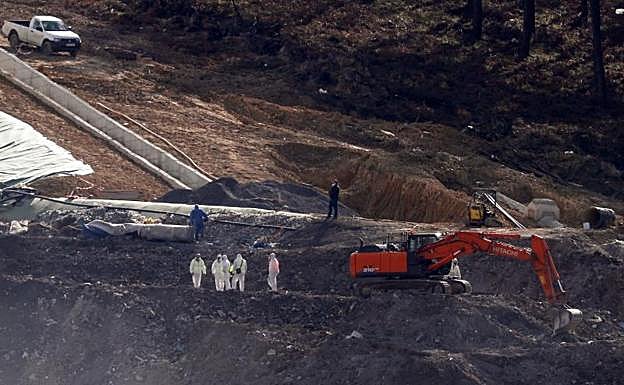 Imagen del vertedero de Zaldibar.