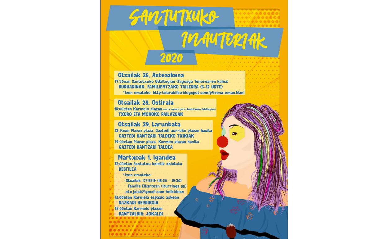 Programa del Carnaval de Santutxu 2020