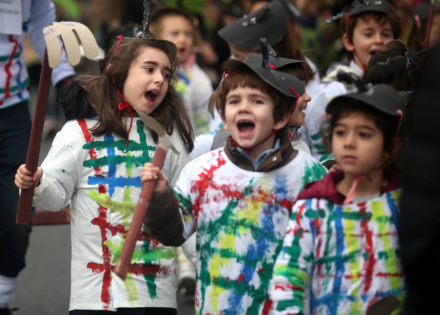 Las mejores fotos de los disfraces de carnavales de los más pequeños de la casa, en Bilbao.