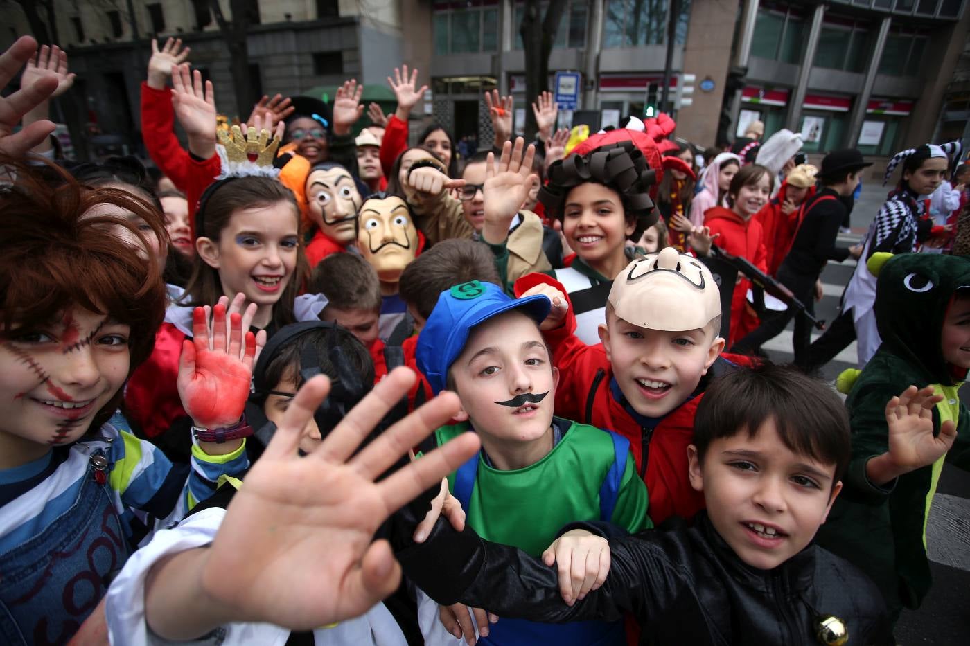 Las mejores fotos de los disfraces de carnavales de los más pequeños de la casa, en Bilbao.