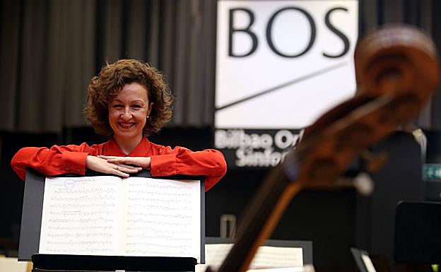 Lucía Marín dirige este viernes a la Sinfónica de Euskadi en el Principal. 