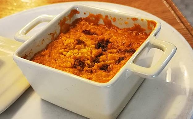 Txangurro gratinado.