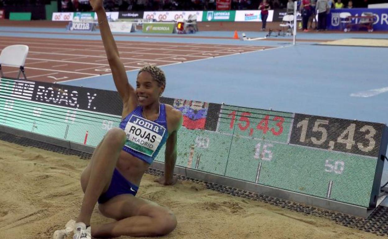 Yulimar Rojas munduko indoor errekorra hautsi eta gero