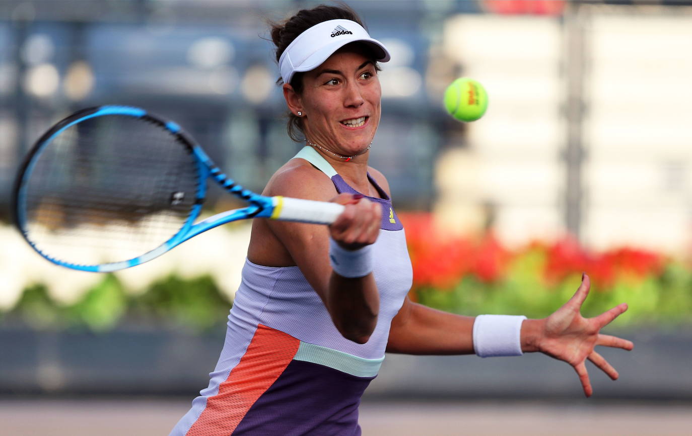 Muguruza en el torneo de Doha. 