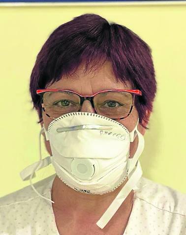 Araceli Majuelo. Limpiadora de Urgencias.