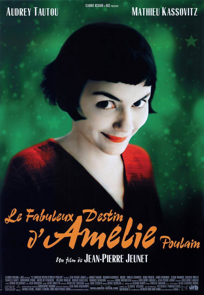 'Amelie' (2001). Esta película francesa ya se ha convertido en cinta de culto. Desborda imaginación.